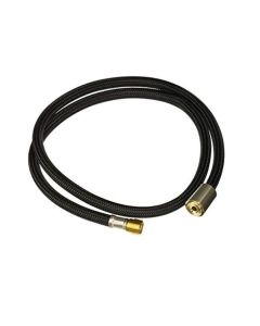 Rohl 9.28426STN 47" L Sidespray Black Nylon Hose in Satin Nickel