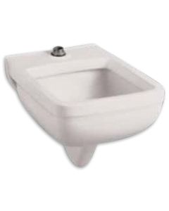 American Standard 9512999.020 Clinic Service Wall Mounted Utility Sink with Single Faucet Hole in White