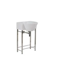 Galassia 9552 Under Counter Chromed Brass Structure Base for Washbasin Console 31.8" X 9.8" in White