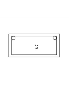 Galassia 9568 Supporting Metal Structure for Single Recessed Washbasin in White