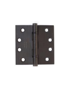 Emtek 9641410B, 4" L X 4" H Heavy Duty Solid Brass Ball Bearing Hinge with Square Corners in Oil Rubbed Bronze