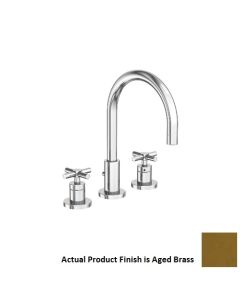 Newport Brass 990/034 Widespread Lavatory Faucet - 990 - AGED BRASS - East Linear