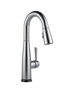 Delta 9913T-AR-DST Essa Single Handle Pull-Down Bar / Prep Faucet With Touch2O Technology In Arctic Stainless