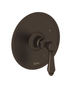 Rohl A1410LMTCB Acqui Italian Bath Pressure Balance Trim Without Diverter in Tuscan Brass