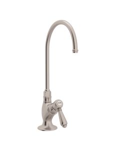 Rohl A1635LMSTN-2 San Julio Italian Kitchen C-Spout Filter Faucet in Satin Nickel