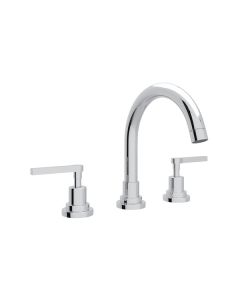 Rohl A2228LMAPC-2 Lombardia C-Spout Widespread Lavatory Faucet in Polished Chrome