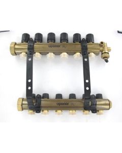 Uponor A2660301 Truflow Jr. Manifold Assembly with Isolation Valves & Balancing Valves, 3 Loop S&R