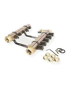 Uponor A2660501 Truflow Jr. Manifold Assembly with Isolation Valves & Balancing Valves, 5 Loop S&R