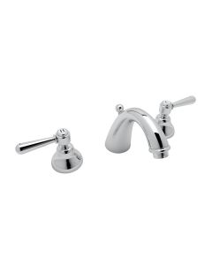 Rohl A2707LMAPC-2 Verona C-Spout Widespread Lavatory Faucet in Polished Chrome