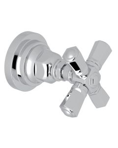 Rohl A4924XMAPCTO San Giovanni Trim for Volume Control and 4-Port Dedicated Diverter with Cross Handle in Polished Chrome (Rough Sold Separately)