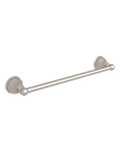 Rohl A6886/18STN Palladian Wall Mount 18" Single Towel Bar in Satin Nickel
