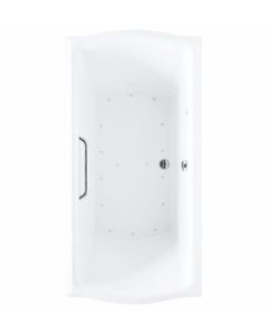 Toto ABR781S#01N Acrylic Clayton 6032 Airbath with Right Blower, Cotton White