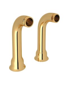 Rohl AR00380-IB Acqui Deck Unions — Set Of 2 in Italian Brass