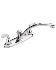 Delta B2310LF Foundations Two Handle Kitchen Faucet In Chrome