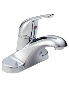 Delta B501LF Foundations® 1.2 GPM Deck Mounted Single Handle Centerset Bathroom Faucet in Chrome