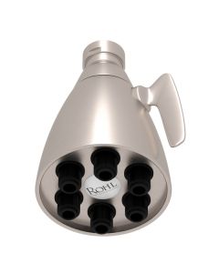 Rohl BI00042STN Spa Shower 2 1/2" Calliano Adjustable 6 Jet Showerhead in Satin Nickel