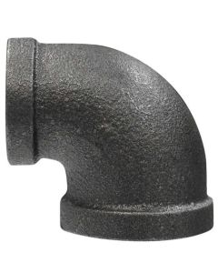1/8" Black Malleable Elbow 90°