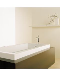 Bain Ultra BOOIRI20N-01 Origami Alcove/Drop-In/Undermount 49 Gallons Bathtub 66" L x 32" W x 21" H in White
