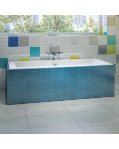 Bain Ultra BOOVRI20T-01 Origami Alcove/Drop-In/Undermount 72 Gallons Bathtub 72" L x 42" W x 22" H in White