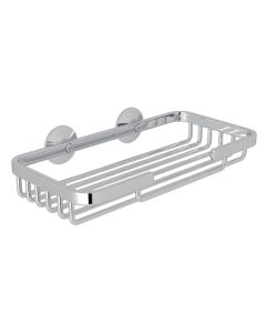 Rohl BSK14APC Arcana Wall Mount Rectangular Soap Basket in Polished Chrome