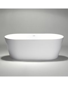 Blu Bathworks BT0304.01-01M coco blu stone freestanding oval bathtub White matte , 67 x 31.5 x 23.75