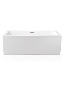 Blu Bathworks BT2022.15 Acrylic 60.25"L X 27.50"W X 23.50"H Freestanding Bathtub in White Gloss