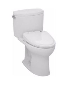 Toto C453CUFG#01 Drake II Universal Height Round Toilet Bowl with CEFIONTECT in Cotton White