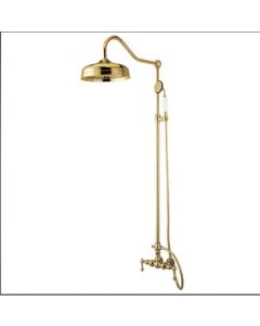 Kingston Brass CCK6172 Rain Drop Shower Combo In Polished Brass