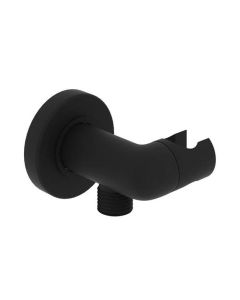 Rohl CD8000MB Spa Shower Pivoting Handshower Holder With Hose Outlet in Matte Black