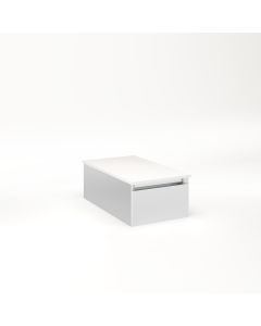 Robern VM12H1D21F19L Cartesian Vanity, 12" x 7-1/2" x 21", Satin White, Full Drawer, Night Light, 5000K Temperature (Cool Light)