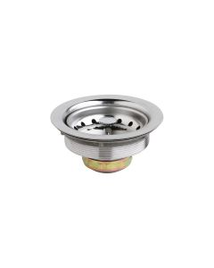 Elkay D1125 Dayton 3-1/2" Stainless Steel Drain with Removable Basket Strainer and Rubber Stopper