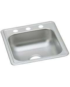 Elkay D117192 Dayton Stainless Steel 17" x 19" x 6-1/8", Single Bowl Drop-in Bar Sink