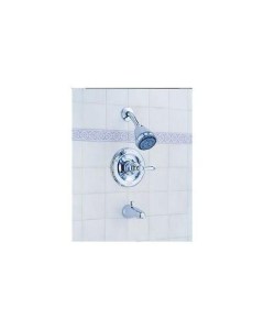 Delta 6620-SNLHP Euro Single Handle Tub And Shower Faucet in Satin Nickel (Handles Sold Separately)