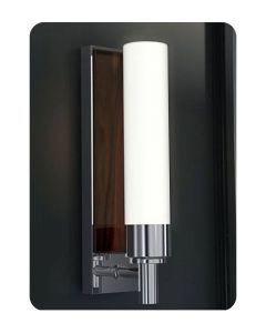 Robern DLFDGCR-21 - SCONCE, DEC GLASS,CHROME, WHITE