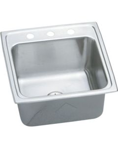Elkay DLR191910PDMR2 Lustertone Single Bowl Top Mount Stainless Steel Laundry Sink with Perfect Drain