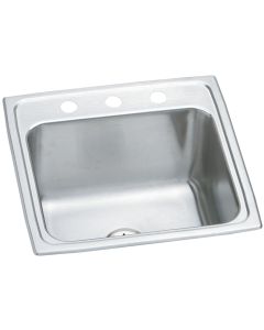 Elkay DLR191910PD0 Lustertone Classic Stainless Steel 19-1/2" x 19" x 10-1/8", Single Bowl Drop-in Laundry Sink w/Perfect Drain