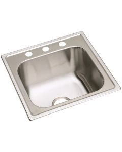 Elkay DPC12020101 Dayton Stainless Steel 20" x 20" x 10-1/8", Single Bowl Drop-in Laundry Sink