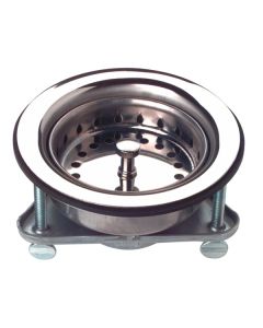 Watts 646 443, Ezy-On 304 Stainless Steel Sink Strainer, 4"-0.5" O.D., Stainless Steel
