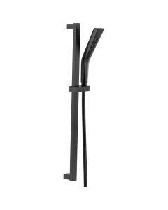Delta 51799-BL Universal Showering Components H2Okinetic 3-Setting Slide Bar Hand Shower in Matte Black