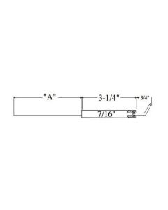 Westwood E5-188N6 7/16" Diameter Carlin Electrode W/ 8-1/2" Heavy Tip