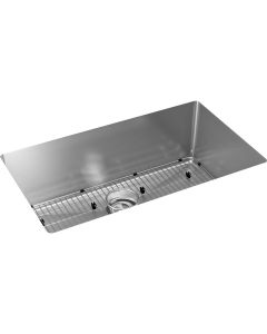 Elkay EFRU281610TC SS 30.5x18.5x10 Single Under MT Sink Kit