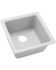 Elkay ELG1616WH0 Qtz 15.7x15.7x7.7 Single Dual Sink White
