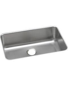 Elkay ELUH2416 Lustertone Classic Stainless Steel 26-1/2" x 18-1/2" x 8", Single Bowl Undermount Sink
