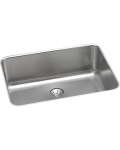 Elkay ELUH241610PD Lustertone Classic Stainless Steel 26-1/2" x 18-1/2" x 10", Single Bowl Undermount Sink with Perfect Drain