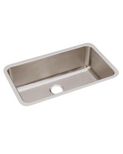 Elkay ELUH281610 Lustertone Classic Stainless Steel 30-1/2" x 18-1/2" x 10", Single Bowl Undermount Sink