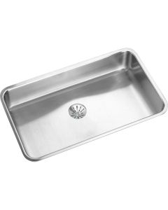 Elkay ELUH2816PD Lustertone Classic Stainless Steel 30-1/2" x 18-1/2" x 7-1/2", Single Bowl Undermount Sink with Perfect Drain