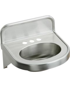 Elkay ELV1817CS3 Stainless Steel 18" x 17-1/16" x 5-9/16", Wall Hung Lavatory Sink