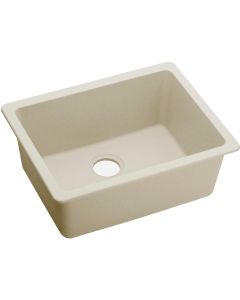 Elkay ELXU2522PA0 Quartz Luxe 24-5/8" x 18-1/2" x 9-1/2", Single Bowl Undermount Sink, Parchment