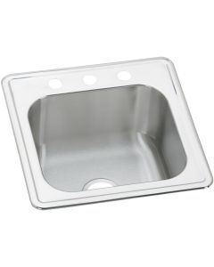 Elkay ESE2020101 Celebrity Stainless Steel 20" x 20" x 10-1/8", Single Bowl Drop-in Laundry Sink