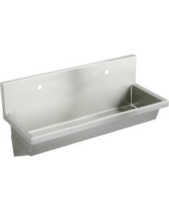 Elkay EWMA48202 Stainless Steel 48" x 20" x 8", Wall Hung Multiple Station Hand Wash Sink